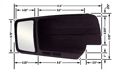 CIPA 11802 Ford F-150 Tow Mirror Rh