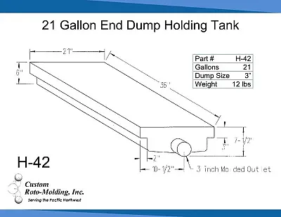 C.ROTO MOLDG H42 21Gal Holding Tank