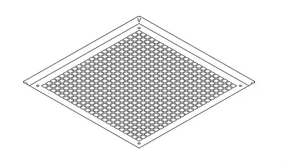 COLEMAN RVP 67983041 Grille Plastic Polar Whit