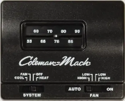 COLEMAN RVP 7330F3852 T-Stat Heat/Cool Black
