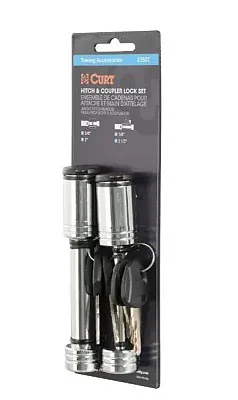 CURT MFG 23527 Hitch & Coupler Lock Set