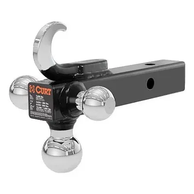 CURT MFG 45675 Multi-Ball Mount With Tow Hook