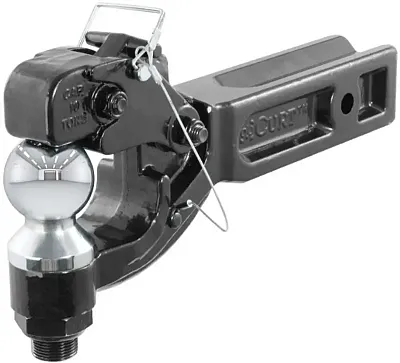 CURT MFG 48012 Receiver-Mnt Ball & Pintle Combinat