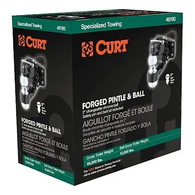 CURT MFG 48190 2 In Ball & Pintle Combin