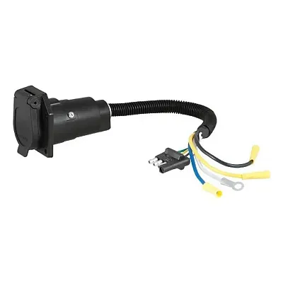 CURT MFG 57184 4-Way Flat To 7-Way Rv Ro