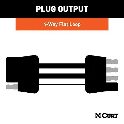 CURT MFG 58984 Tow Harness For Tail Lights