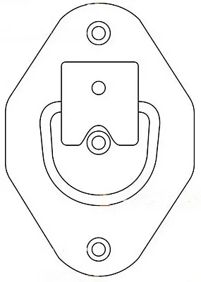 CURT MFG 83601 Recessed Rope Ring