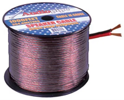 Audiopipe 10 Gauge Speaker Cable 100Ft Black And Red Wire  