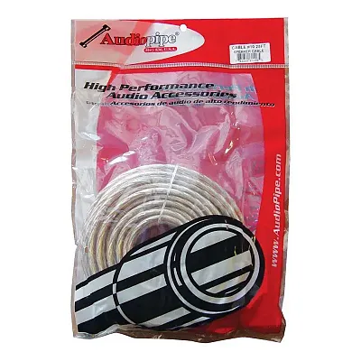 Audiopipe 10 Ga. Speaker Cable 25Ft (Cable1025Clr)