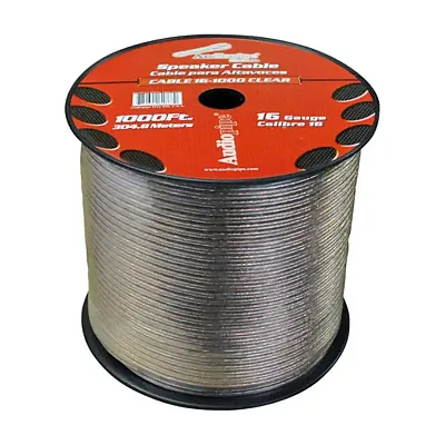Speaker Wire Audiopipe 16 Ga 1000&#039; Clear