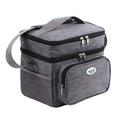 Brentwood Kool Zone 6 Can Insulated Cooler Bag in Grey with Hard Liner
