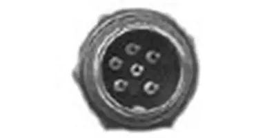 6 Pin Male Panel Mic Jack(Blk) Cbc6Px
