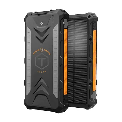 Toughtested Tt-Pbw-10C 10,000 Mah Qi And Solar Charger