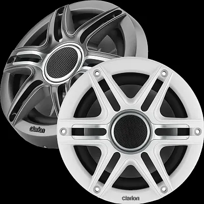 CLARION 92619 6.5-Inch Coaxial Marine Speakers 50