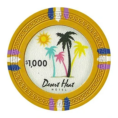 Desert Heat Poker Chips 13 5 Gram 25 Pack CPDH-1000