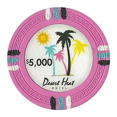 Desert Heat Poker Chips 13 5 Gram 25 Pack CPDH-5000