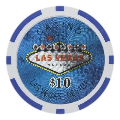 Las Vegas Poker Chips 14 Gram 25 Pack CPLV-10