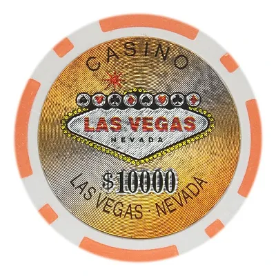 Las Vegas Poker Chips 14 Gram 25 Pack CPLV-10000