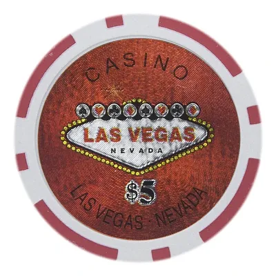 Las Vegas Poker Chips 14 Gram 25 Pack CPLV-5