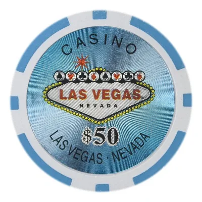 Las Vegas Poker Chips 14 Gram 25 Pack CPLV-50