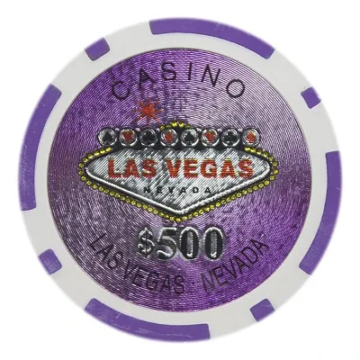 Las Vegas Poker Chips 14 Gram 25 Pack CPLV-500