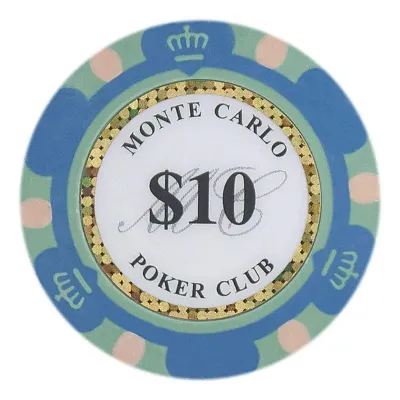 Monte Carlo Poker Chips 13 5 Gram 25 Pack CPMC-10