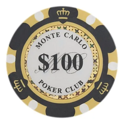 Monte Carlo Poker Chips 13 5 Gram 25 Pack CPMC-100