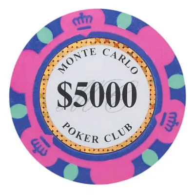 Monte Carlo Poker Chips 13 5 Gram 25 Pack CPMC-5000