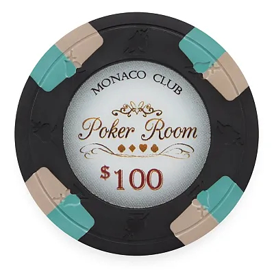 Monaco Club Poker Chips 13 5 Gram 25 Pack CPMO-100