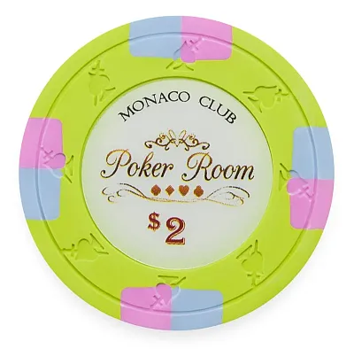 Monaco Club Poker Chips 13 5 Gram 25 Pack CPMO-2