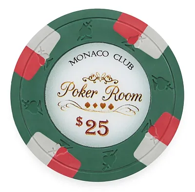 Monaco Club Poker Chips 13 5 Gram 25 Pack CPMO-25