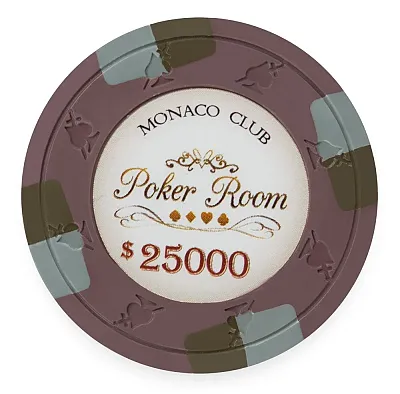 Monaco Club Poker Chips 13 5 Gram 25 Pack CPMO-25000