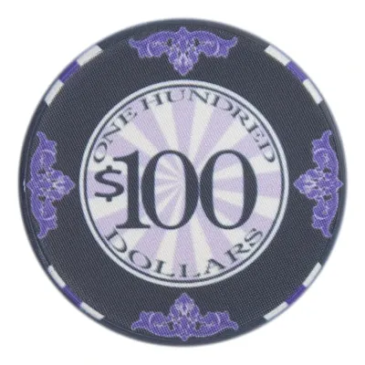 Scroll Ceramic Poker Chips 10 Gram 25 Pack CPSC-100