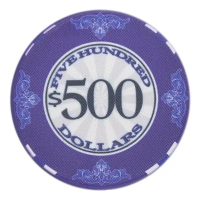 Scroll Ceramic Poker Chips 10 Gram 25 Pack CPSC-500