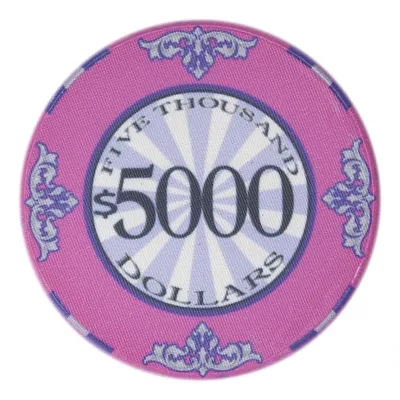 Scroll Ceramic Poker Chips 10 Gram 25 Pack CPSC-5000