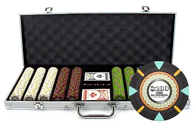 500Ct Claysmith Gaming 'The Mint' Chip Set in Aluminum CSMT-500A