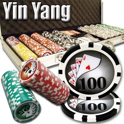 500 Ct - Pre-Packaged - Yin Yang 13.5 G - Aluminum PCS-1903