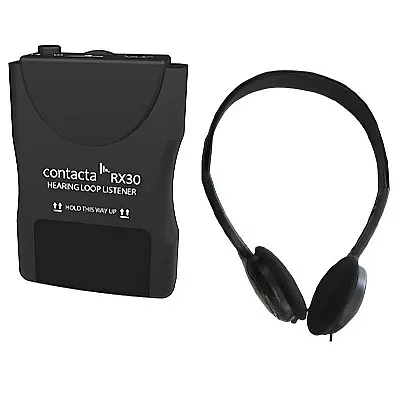Contacta RX30 Loop Listener with Headphones RX30-HS
