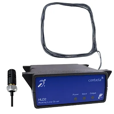 Contacta HLD2 Under Counter Loop Amplifier + M74-02 microphone SUPA-M74-02-UCA
