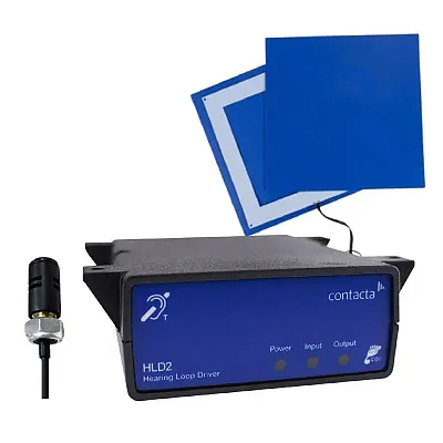Contacta HLD2 Window Mounted Loop Amplifier + M74-02 microphone SUPA-M74-02-WM