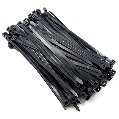 Wire Ties 8&quot; Black Nippon 100 Pcs