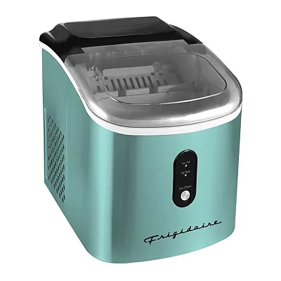 Frigidaire Efic103-Ssblue Self-Cleaning Stainless Steel Ice Maker, 26 Lbs. Per D