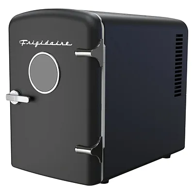 Frigidaire Efmis129-Black 0.5-Cubic-Foot Retro Portable Mini Fridge (Black)