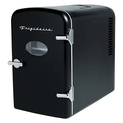 Frigidaire Efmis175-Black_Cp4 9-Can 48-Watt Portable Retro Mini Refrigerator (Bl
