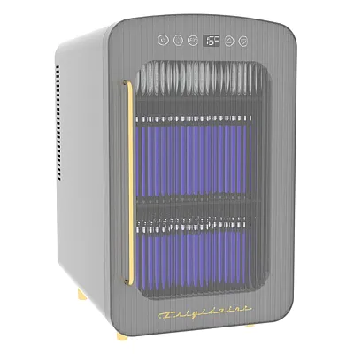 Frigidaire Efmis3512-Greygld 35-Can/12-Bottle Mini Beverage Fridge (Gold/Gray)