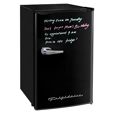 Frigidaire Efr331-B-Black 3.2-Cu.-Ft. 65-Watt Eraser-Board Door Retro Compact Fr