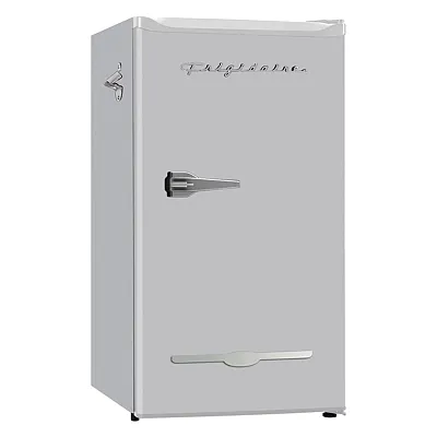 Frigidaire Efr376-B-Moonbm 3.2-Cu.-Ft. 65-Watt Retro Bar Fridge With Side Bottle