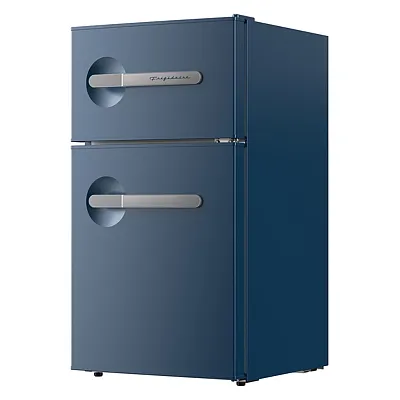 Frigidaire Efr925-Azure 3.1-Cu. Ft 2-Door Retro Bar Refrigerator, Side Bottle Op