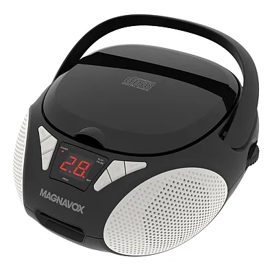 Magnavox Mrcd6924-B-Black 10-Watt Portable Cd Cassette Am/Fm Radio Boom Box With