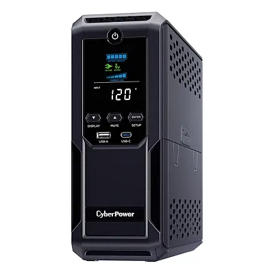 Cyberpower Cp1500Avrlcd3 12-Ac Outlet, 2-Usb, And Lan/Coax 900-Watt/1,500-Va Int